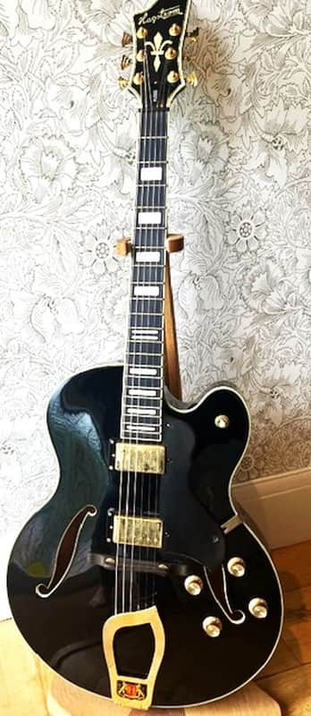 Hagstrom HJ500 - Black, "Archtop Jimmy",  Excellent + Condition, Hagstrom HSC, Free Worldwide Shipping image 1