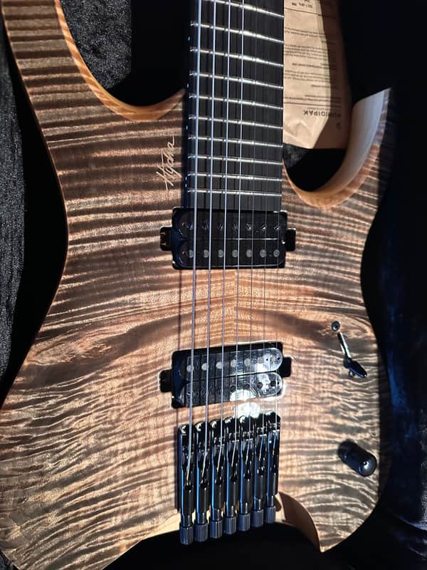 Mayones Hydra Elite 7 Black Feather 2021 Headless 7-String Electric Guitar