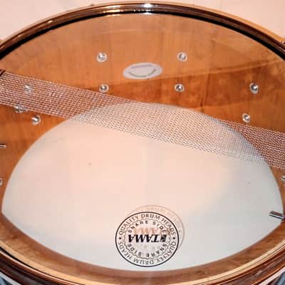 CUSTOM SUPER THICK CHERRY STAVE SNARE DRUM TAMA HDWE (C VIDEO)- TOBACCO BURST - FREE SHIP TO C-USA! image 8