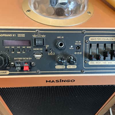 Masingo Soprano X1 Karaoke Machine - Gold image 3