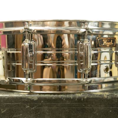 1970s Pearl 5x14 Chrome Over Steel Snare Drum image 10