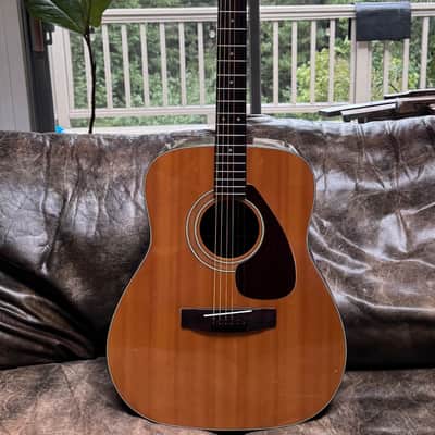 Yamaha FG-160 1974 with Vintage Folk Art Hard Shell Case image 3