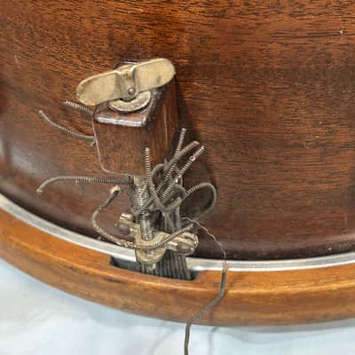 Ludwig 12" deep X 15" head Victory Marching Snare Drum (TL-2246) early 40's - Mahogany image 7