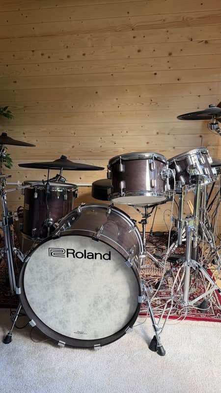 Roland VAD706 Acoustic Design Series Electronic V-Drum Kit 2021 - Present - Gloss Ebony image 1