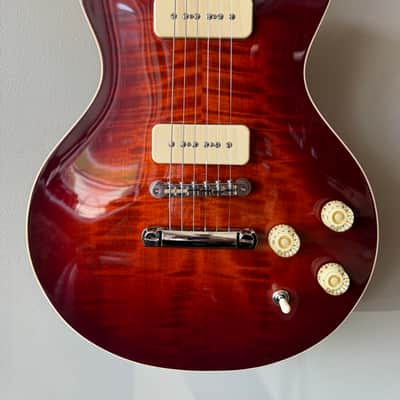 Huss and Dalton Meridian DC Custom - Angel-Step Flame Top - Fralin P-90s image 4