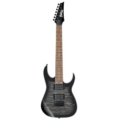 Ibanez GRG7221QA 7 String Electric Guitar - Trans Black Sunburst image 3