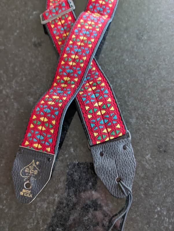 Vintage 60’s / 70's ACE 2" Wide Guitar Strap Original Made in USA image 1