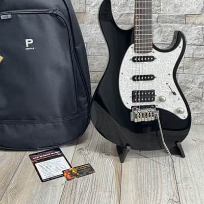 Cort G-250 BK - HSS Black Electric Guitar with Gig Bag image 1