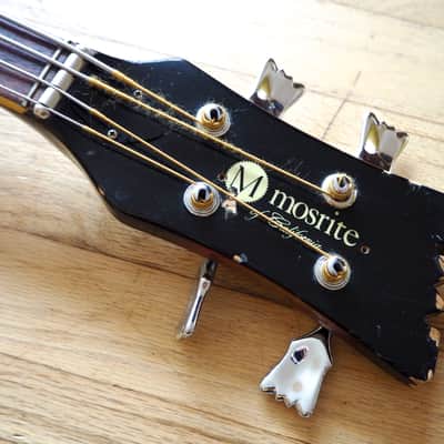 1966 Mosrite Joe Maphis Vintage Hollowbody Electric Bass Guitar Sunburst image 4