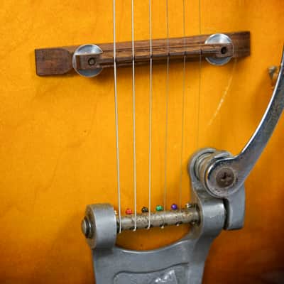 1956 Gibson ES-225T Sunburst Hollow Body 1x P90 with Bigsby and Hard Case image 8