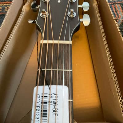 Ibanez AE100BUF Acoustic-electric Guitar - Burgandy Flat image 4