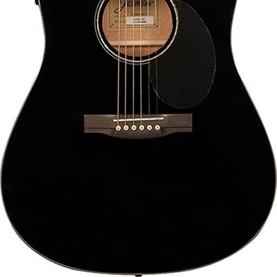 Jasmine JD39CE Cutaway Dreadnought Acoustic Electric Guitar Black image 5