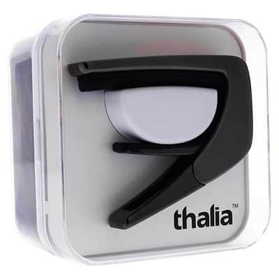 Thalia Black Chrome Guitar Capo - Flamed Maple Waves image 3