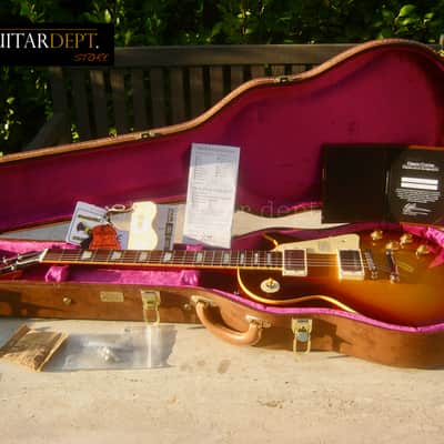 ✮PRISTINE!✮2017 Gibson Custom Shop Les Paul R8*1958 Reissue ✮BOURBON BURST✮8.9 LBS✮CUSTOMBUCKERS!✮58*R9 image 2