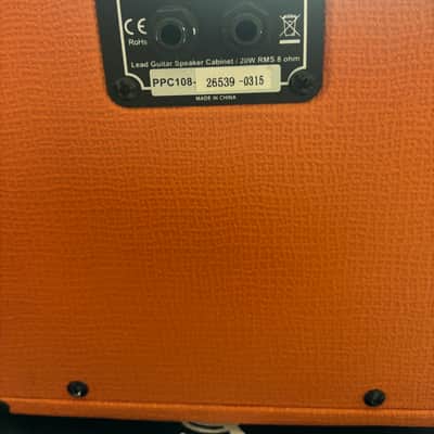 Orange PPC108 1x8" Closed-Back Guitar Speaker Cabinet 2010s - Orange image 4
