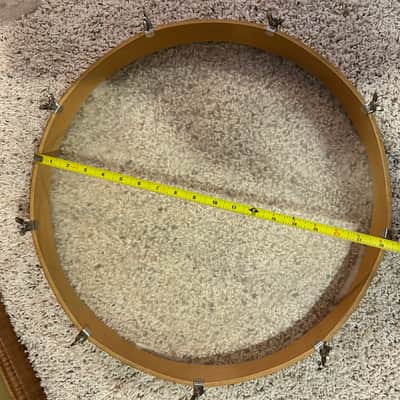 Studio 49 Vintage 19" Hand Drum Instrumentenbau - Natural Skin and Hardwood image 5