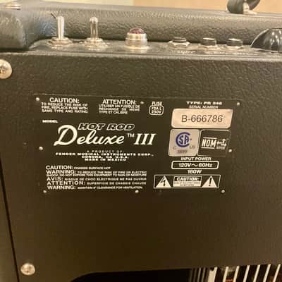 Fender Hot Rod Deluxe III 40W 1x12 Tube Guitar Combo Amp w/ Cover image 4