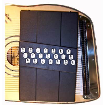 Oscar Schmidt OS120CNE Adirondack Solid Spruce 21 Chord Acoustic-Electric AutoHarp w/Passive Pickup image 6
