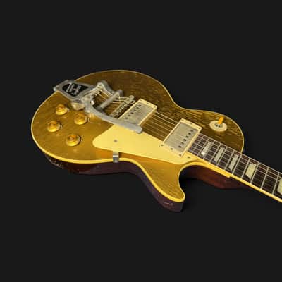 Gibson Custom Shop M2M 1957 Les Paul Goldtop Darkback Reissue • Murphy Lab Heavy Aged • Bigsby • Lower Logo • Aged Case 2024 - Double Gold image 16