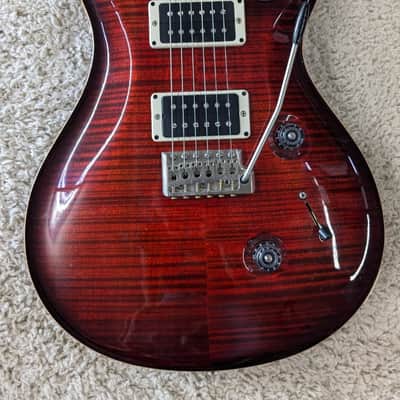 PRS - Paul Reed Smith Custom 24 Fire Red Elec. Guitar - 10 Top in Hardshell Case image 4