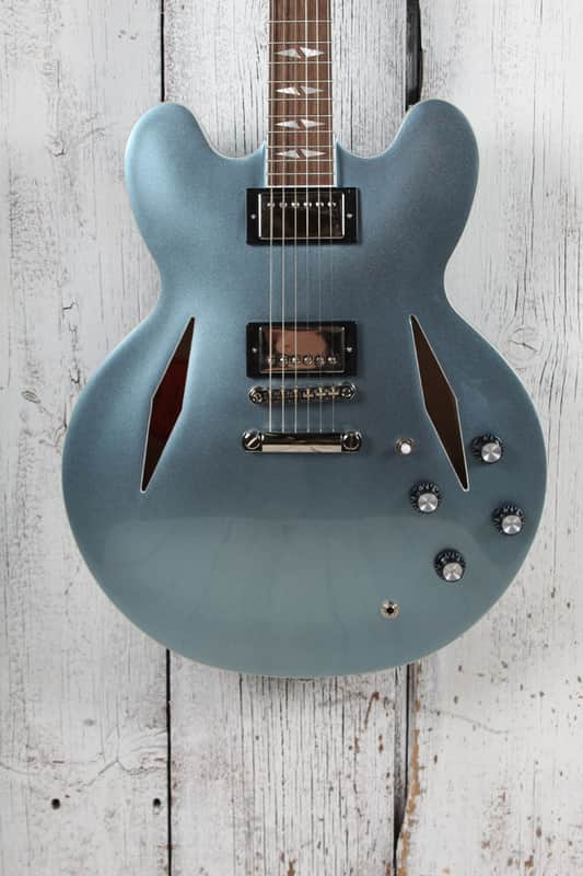 Epiphone Dave Grohl DG-335 Semi Hollow Electric Guitar Pelham Blue with Case image 1