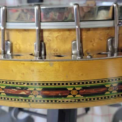 1920's? Slingerland Maybelle 17 fret Tenor Banjo, birdseye back, ornate sides image 6
