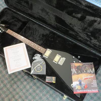 2016 Karl Sandoval Engineering V shape! Black! Randy Rhoads! OHSC&COA image 9