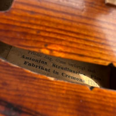 Old Violin labeled “Friedrich August Glass” 4/4 image 9