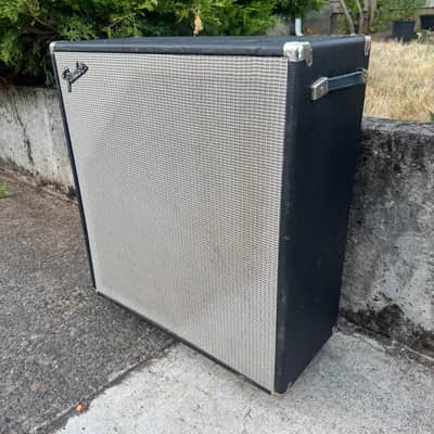 Fender Bassman 50 2x15" Speaker Cabinet Black 1970s image 3