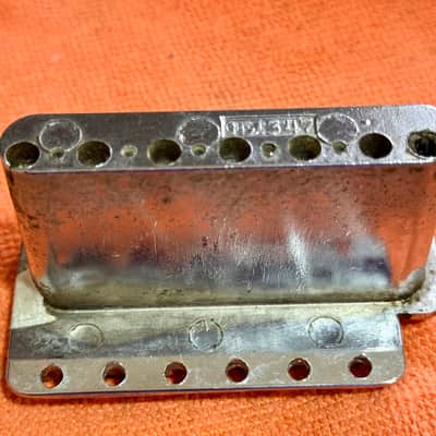CHROME 1970s Vintage Fender Stratocaster BRIDGE w/ GOTOH Saddle image 2