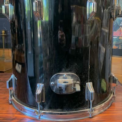 Rogers XP-8 3 Piece Ebony Black Drum Set - Good Condition - image 12
