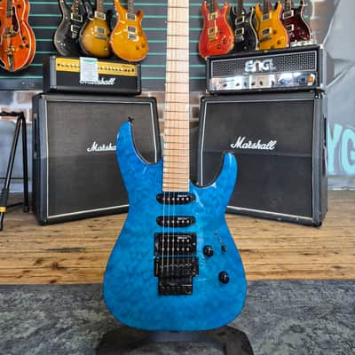 ESP LTD MH-203QM See Thru Blue 2020 Electric Guitar image 1