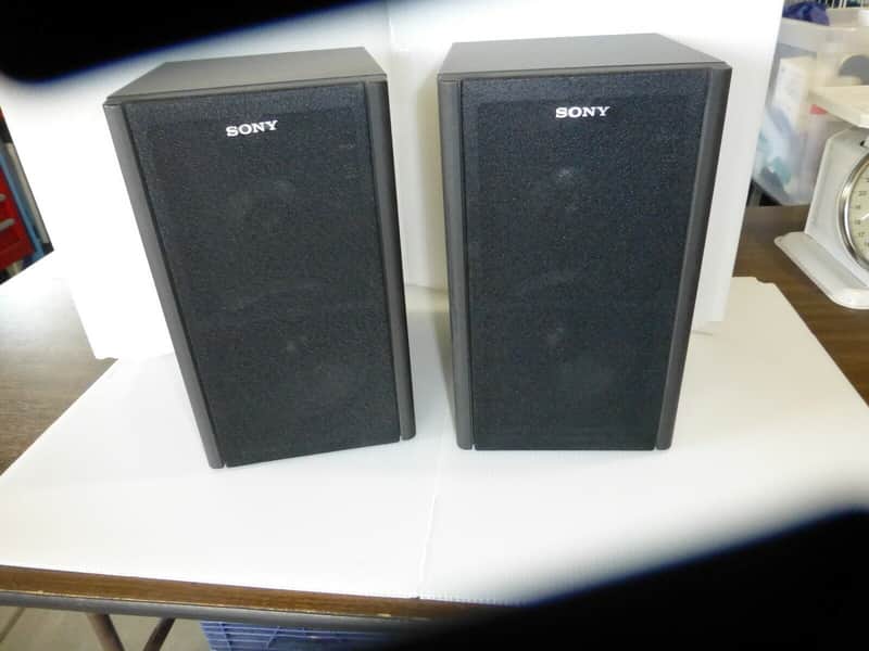 Sony SS-H3300 90W 6 Ohm Black Bookshelf Speaker Set 11.75” High 7
