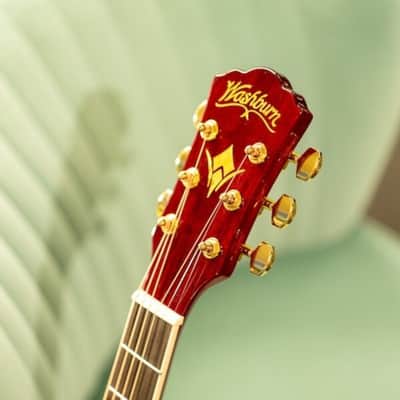 Washburn WD100DL Dreadnought Mahogany Acoustic Guitar w/ Gigbag (WD100DLTWRK-A-U) image 9