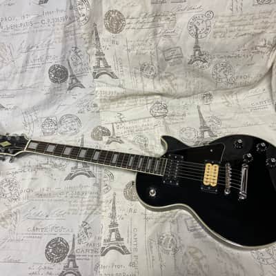 Cortez Lawsuit Era Les Paul Custom 1970’s Ebony Ex Cond Open Book Headstock Japan Ibanez Greco Aria image 7