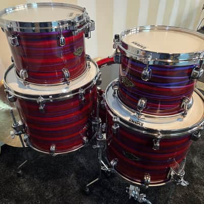 Tama Starclassic Walnut/Birch 5pc Shell Pack 2019 - Present - Lacquer Phantasm Oyster image 12