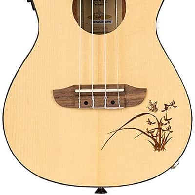 Ortega Guitars, 4-String Bonfire Series Concert Acoustic-Electric Ukulele, Right-Handed, (RU5CE) image 3