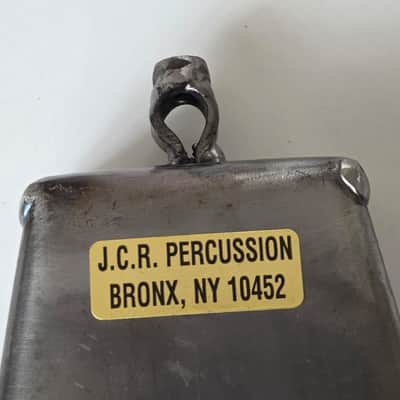 Rare J.C.R. Percussion Bronx NY Large Timbales Cowbell – Cali Rivera Handmade – Near Mint 8¼" image 12