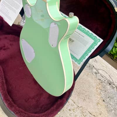 ✮ULTRA RARE✮'15 Gretsch G-6134 Double Cut PENGUIN Ltd ✮BROADWAY JADE✮1 of 25✮Jet image 16