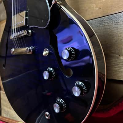 2025 Gibson ES-335 Figured Deep Ocean Burst w/case image 2