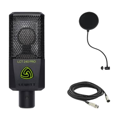 Lewitt LCT 240 PRO Condenser Microphone with Microphone Pop Filter and XLR Cable image 1