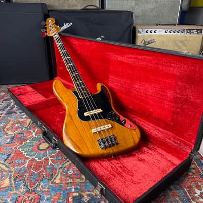 Fender USA Jazz Bass Ash Nitro Refinish DiMarzio PAF Pickups Hard Case - 1979 image 3