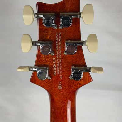 PRS SE Hollowbody II Piezo Electric Guitar, Ebony Fingerboard, Vintage Sunburst image 8
