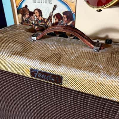 1956 Fender Deluxe 5E3 15w 1x12” Tube Amp (VIDEO! Bill Carruth Repairs, Ready to Go!) image 2