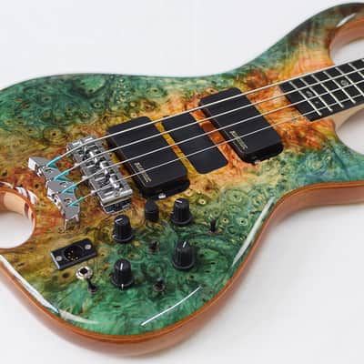 Alembic Series I Buckeye Resin Top Green LED image 10