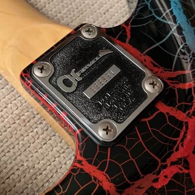 Used Charvel Fusion Deluxe w/ Hard Case – 1980s 1990s, Maple Fretboard, Floyd Rose, Rainbow Crackle image 6