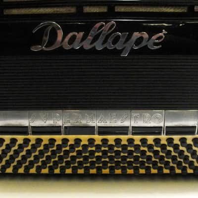 Dallape Supermaestro Accordion 15 Shifts c1960s Black image 3