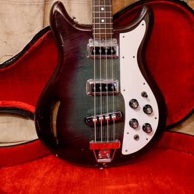 Kustom K-200 Bass Guitar 1969 - Wineburst image 2