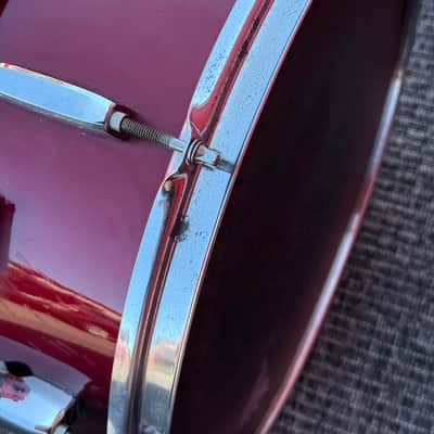 Pearl Export 14x5.5 Snare Drum Burgundy w/Genuine Pearl Throw-Off image 11