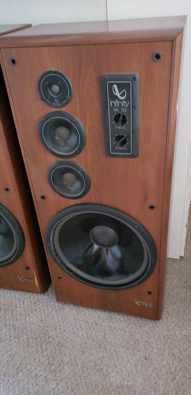 Infinity Sm152 speakers 1992 Oak image 1